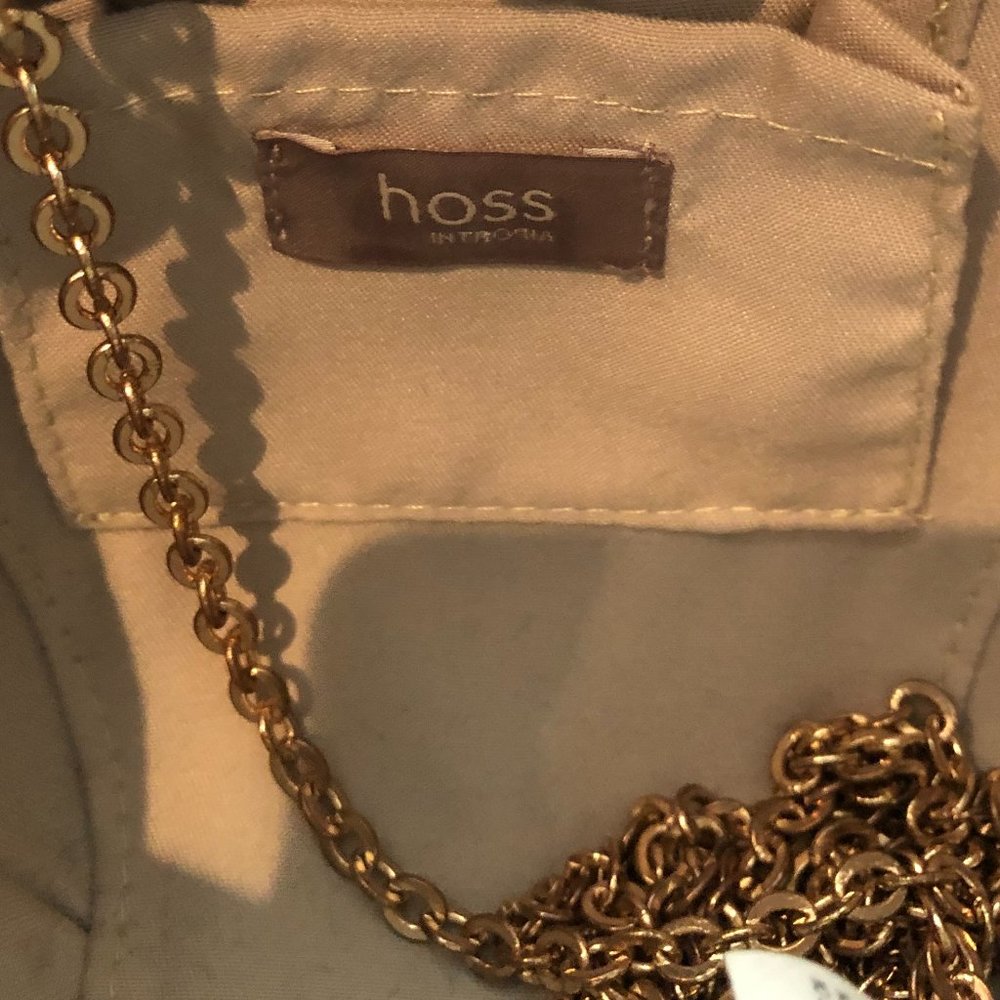 Hoss Intropia Braided Straw Clutch in Navy Blue - Picture 8 of 15
